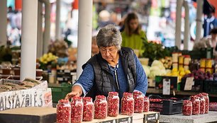 Gėrybės Panevėžio turgavietėje