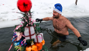 Novosibirske „ruoniai“ Kalėdas sutiko eketėje