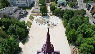 Nepriklausomybės aik&scaron;tės Panevėžyje rekonstrukcija
