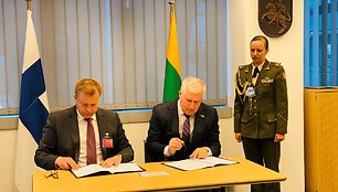 Su Suomija pasira&scaron;ytas ketinimų susitarimas dėl dviejų patrulinių laivų įsigijimo