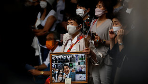 Nužudyto buvusio Japonijos premjero Shinzo Abe laidotuvės