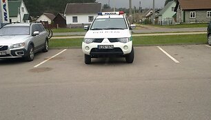 Policija pabradėje
