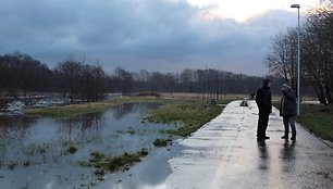 Dviračių takas palei Danę Klaipėdoje. Jurgita Andriejauskaitė nuotr.