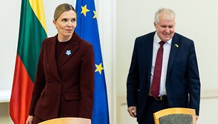 Žygimantas Gedvila/BNS nuotr. Agnė Bilotaitė ir Arvydas Anušauskas