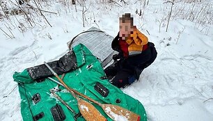 VSAT nuotr.  Kontrabandininkų valtis