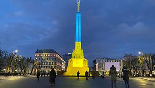 Solidarumas su Ukraina Rygoje