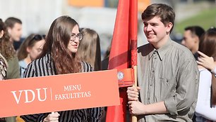 VDU pirmakursius sveikino Viktoras Pranckietis