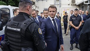 Emmanuel Macron lankėsi Naujojoje Kaledonijoje. / LUDOVIC MARIN-POOL/SIPA / LUDOVIC MARIN-POOL/SIPA