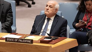 NY Saugumo Tarybos susitikimas: prane&scaron;imas apie padėtį Rafah. / Lev Radin/PACIFIC PRESS/SIPA / Lev Radin/PACIFIC PRESS/SIPA