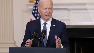 J. Biden paskelbė pasiūlymą dėl paliaubų tarp Izraelio ir Hamaso. / Michael Reynolds - Pool via CNP / ZUMAPRESS.com