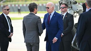 JAV prezidentas Joe Biden atvyksta / SAUL LOEB / AFP