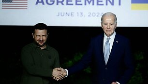 G7 susitikimo paruo&scaron;imas Bari / FILIPPO MONTEFORTE / AFP