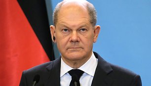 Vokietijos kancleris Olaf Scholz aplanko Lenkiją. / Fot.Tedi/Newspix.Pl / ZUMAPRESS.com