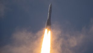 Europos Ariane 6 raketa skrenda iš Kourou. / ESA/Manuel Pedoussaut / via REUTERS