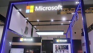 Microsoft paviljonas 2024 WAIC renginyje Šanchajuje. / IMAGO/CFOTO / IMAGO/CFOTO