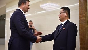 Baltarusijos Respublikos užsienio reikalų ministras Maksimas Ryženkovas atvyko į Šiaurės Korėją