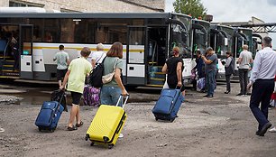 Rusija konfliktuoja su Ukraina. /  / AP