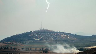 „Hezbollah“ ir Izraelis apsikeitė ugnimi / RABIH DAHER / AFP