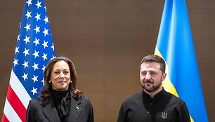 Kamala Harris ir Volodymyras Zelenskis