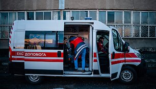 Greitosios pagalbos automobilis Ukrainoje