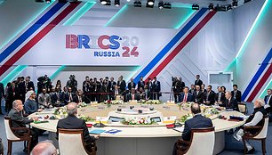 BRICS grupės susitikimas Kazanėje  / HAMAD AL-KAABI / AFP