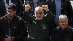 Irano Islamo revoliucijos gvardijos korpuso (IRGC) vadas Hosseinas Salami / - / AFP