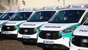 Nauji policijos automobiliai / Policijos departamento nuotr.