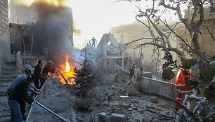 Smūgiai Baalbeko miestui / NIDAL SOLH / AFP