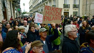 Protestai Valensijoje / JOSE JORDAN / AFP