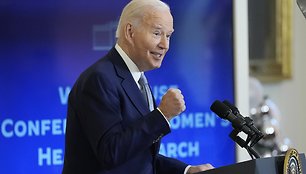 Kadenciją baigiantis JAV prezidentas Joe Bidenas / Susan Walsh / AP