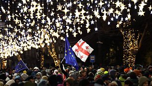 Protestai Sakartvele / GIORGI ARJEVANIDZE / AFP