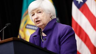 JAV iždo sekretorė Janet Yellen / ANNA MONEYMAKER / Getty Images via AFP