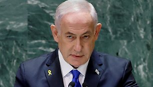  Izraelio ministras pirmininkas Benjaminas Netanyahu / Eduardo Munoz / REUTERS