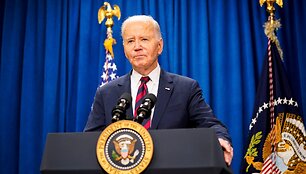Kadenciją baigiantis JAV prezidentas Joe Bidenas / Nathan Howard / REUTERS