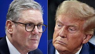 K. Starmeris ir D. Trumpas / LUDOVIC MARIN JEFF KOWALSKY / AFP