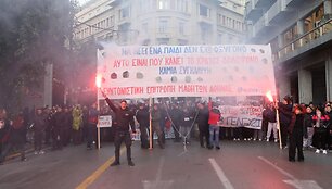 Protestas Atėnuose / Andreas Nikolareas / ZUMAPRESS.com
