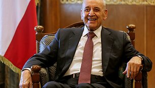 Libano parlamento pirmininkas Nabihas Berri  / Marwan Naamani / ZUMAPRESS.com
