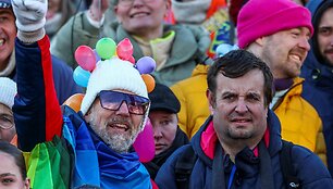 Protestų Berlyne dalyviai / Christian Mang / REUTERS