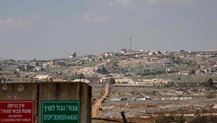 Izraelio ir Libano pasienis / JALAA MAREY / AFP