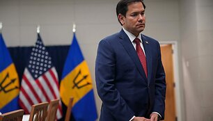 JAV valstybės sekretorius Marco Rubio / NATHAN HOWARD / AFP