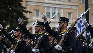 Graikijos kariuomenė parado metu / Konstantinos Galanis / ZUMAPRESS.com