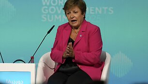 Tarptautinio valiutos fondo (TVF) vadovė Kristalina Georgieva / Altaf Qadri / AP
