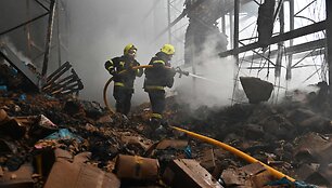 Atakos Charkive padariniai / SERGEY BOBOK / AFP