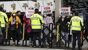 Protestuotojai / Ahn Young-joon / AP