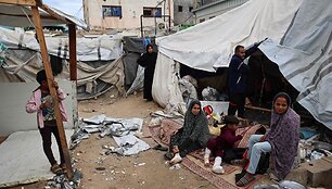 Perkeltųjų palestiniečių stovykla / EYAD BABA / AFP