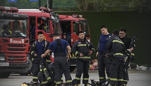 Ugniagesiai Kinijoje / Andy Wong / AP