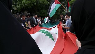 Libano vėliava / ANWAR AMRO / AFP
