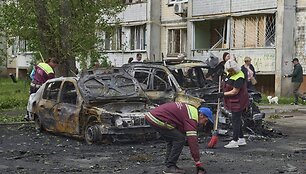 Po atakos Kyjive sekmadienį / Efrem Lukatsky / AP