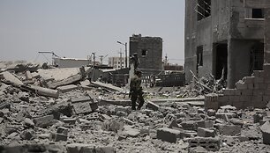 Jemeno sostinė po JAV smūgių / Osamah Yahya / dpa/picture-alliance