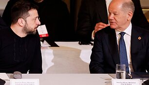 V. Zelenskis su O. Scholzu / LUDOVIC MARIN / AFP